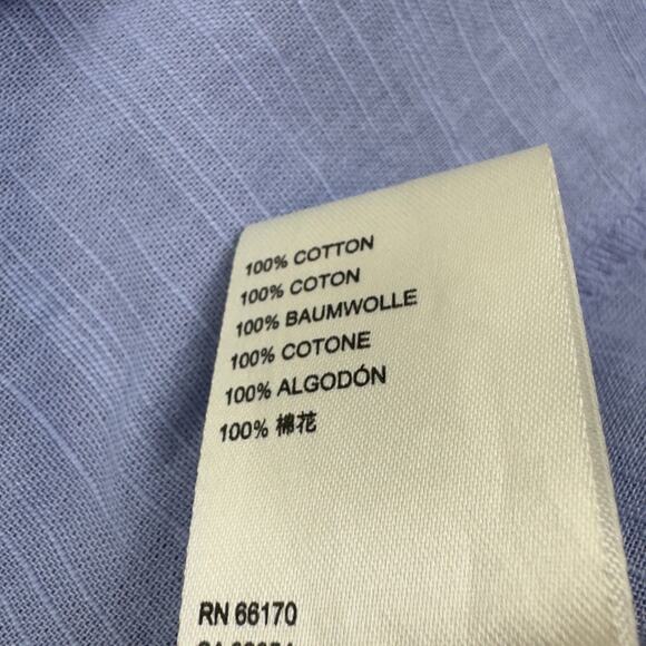 Free People Kiss Kiss 100% Cotton Peasant Boho Button Down Shirt Women's Size XS - Picture 7 of 9